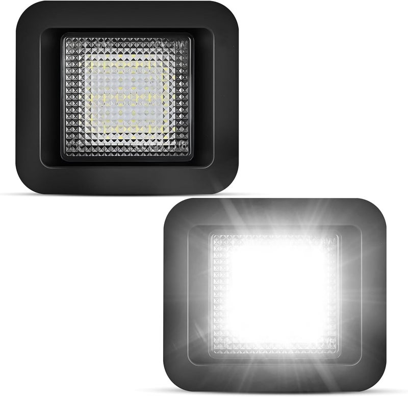 LESAUCE أضواء لوحة الترخيص LED لسيارة فورد F-150 من 2015-2020 2021 2022، أضواء علامة LED لسيارة رابتور من 2017-2020، 6000K أبيض، توصيل وتشغيل، 2PCS - Image 1